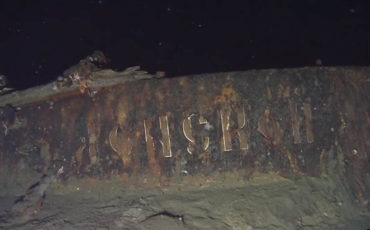 Cette image a été prise par les chercheurs d'épaves [vidéo ci-dessous]